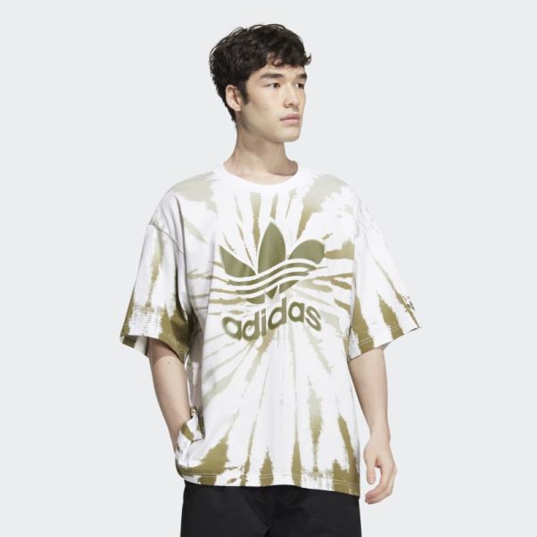 T-shirt Adidas Outdoor Tie-dye Blanc
