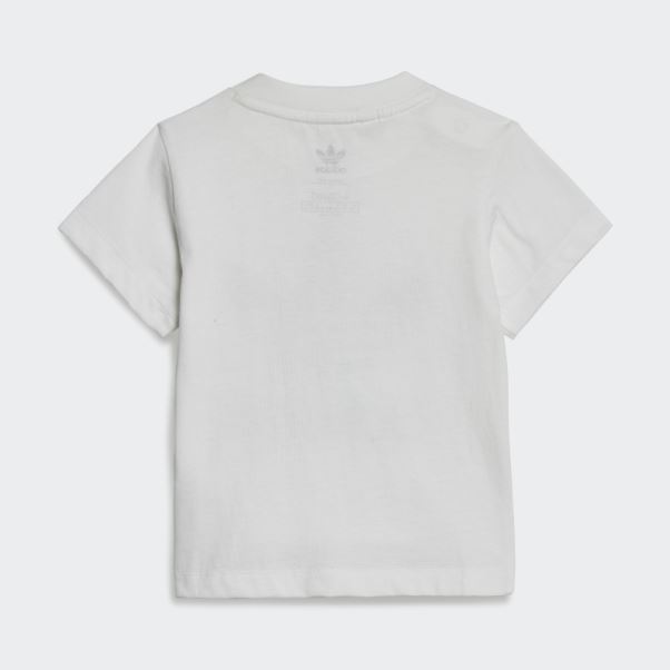 Short Trèfle T-shirt Vert Foncé Adidas