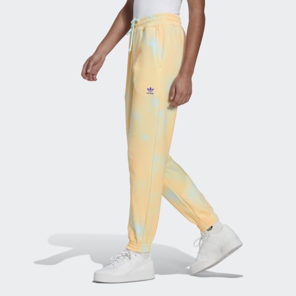 Pantalon De Jogging Bleu Imprimé à Revers Adidas