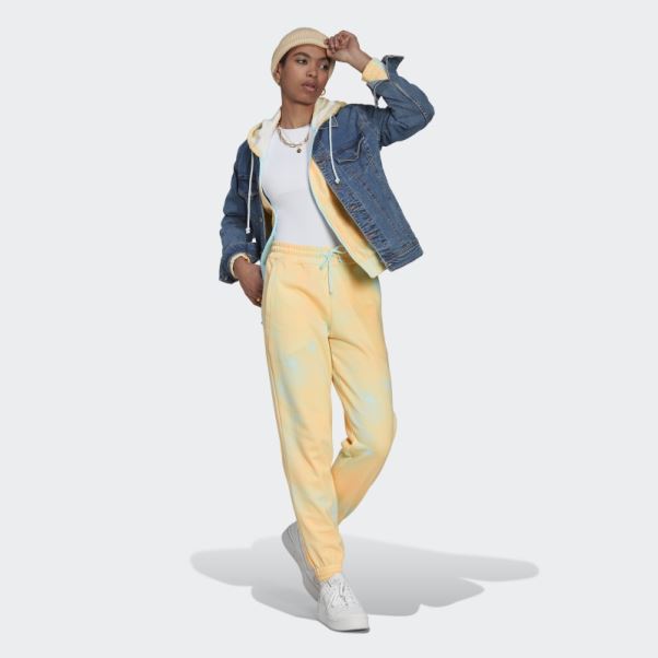 Pantalon De Jogging Bleu Imprimé à Revers Adidas