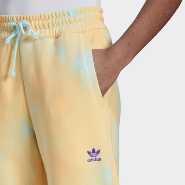 Pantalon De Jogging Bleu Imprimé à Revers Adidas