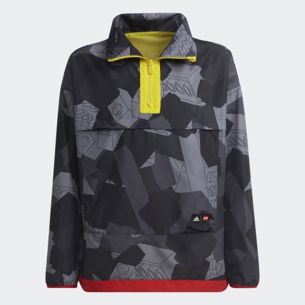 Coupe-vent Demi-zip Adidas X Classic Lego Gris Fashion
