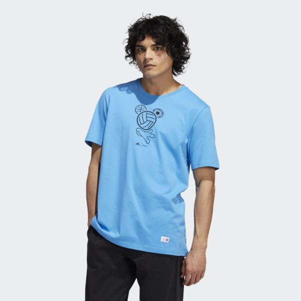 T-shirt Sport Adidas Disney Bleu