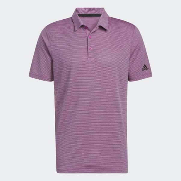 Polo Rayures Ottomanes Fuchsia Adidas