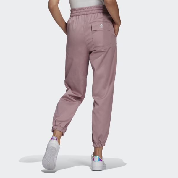Adidas Adicolor Classics - Pantalon De Jogging Tissé à Revers Tissé Mauve