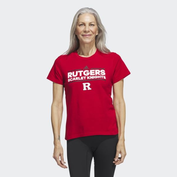 Tee Shirt Meneur De Jeu Rouge Adidas