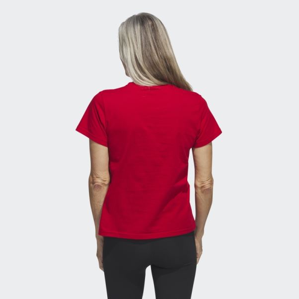 Tee Shirt Meneur De Jeu Rouge Adidas