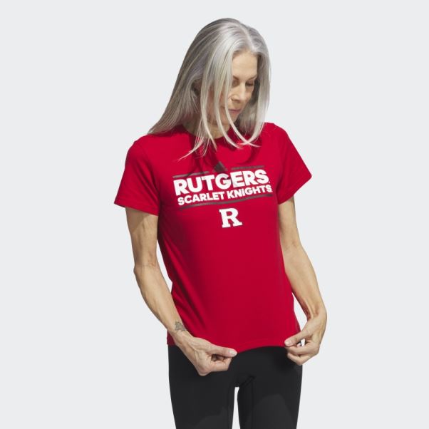 Tee Shirt Meneur De Jeu Rouge Adidas