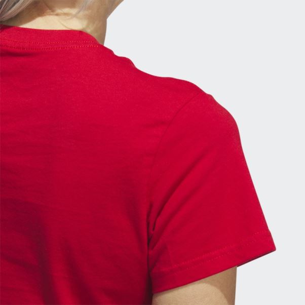 Tee Shirt Meneur De Jeu Rouge Adidas
