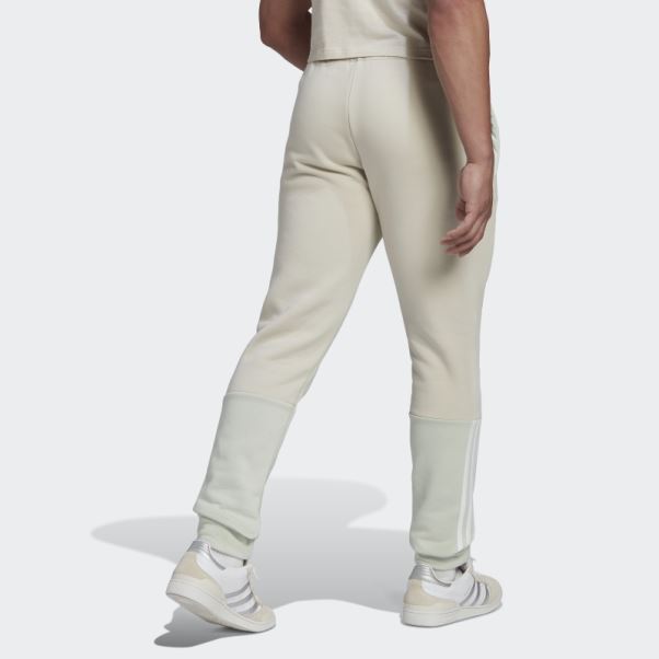 Pantalon Polaire Adidas Essentials Colorblock Vert