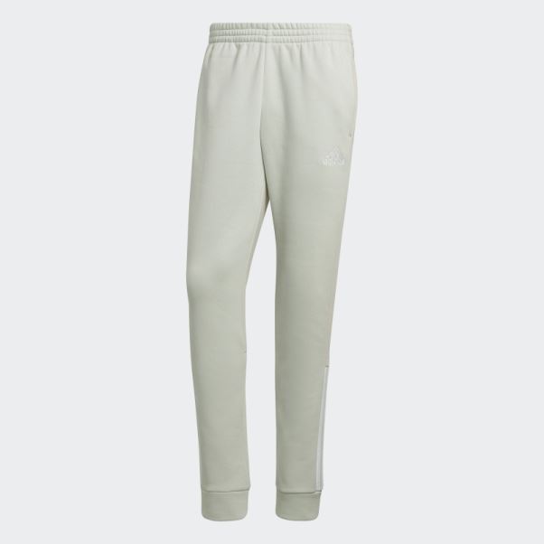 Pantalon Polaire Adidas Essentials Colorblock Vert