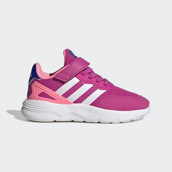 Fuchsia Adidas Nebzed Chaussures élastiques à Lacets