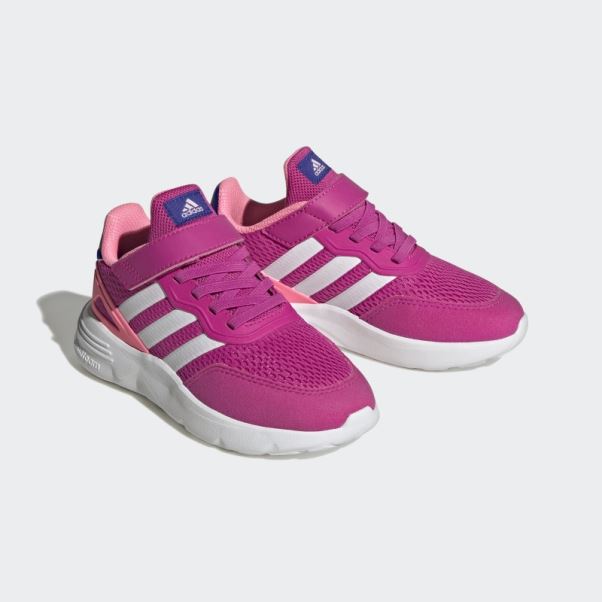 Fuchsia Adidas Nebzed Chaussures élastiques à Lacets