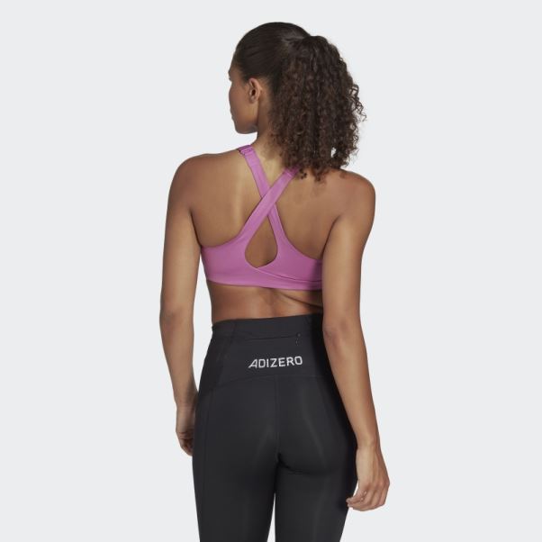 Soutien-gorge à Maintien élevé Fastimpact Luxe Run Lilas Adidas