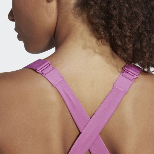 Soutien-gorge à Maintien élevé Fastimpact Luxe Run Lilas Adidas