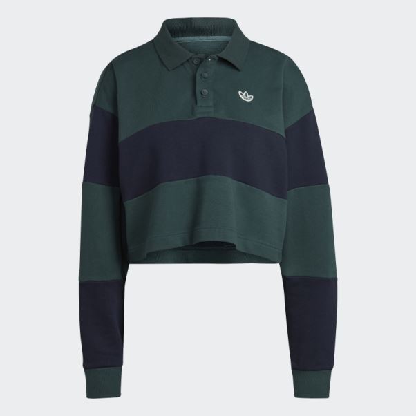 Adidas Originals Class Of 72 Crop Crew Sweatshirt Mode Minéral Vert