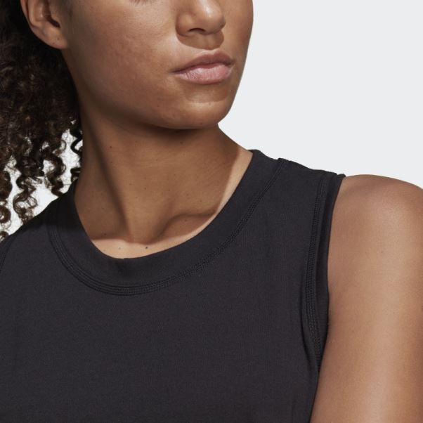 Adidas By Stella Mccartney Sportswear Logo Tank Top Noir