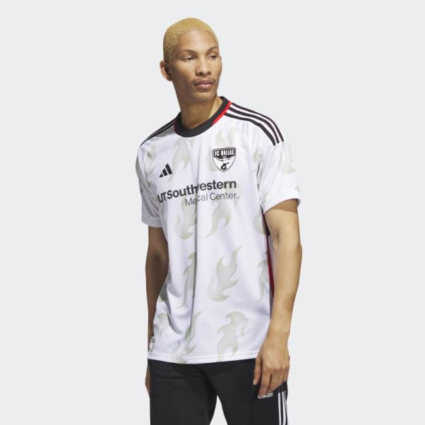 Maillot Fc Dallas 23/24 Extérieur Authentique Adidas Blanc