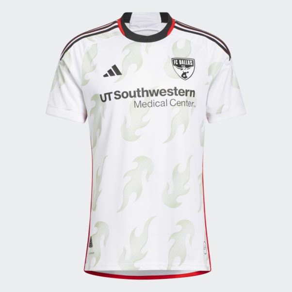 Maillot Fc Dallas 23/24 Extérieur Authentique Adidas Blanc