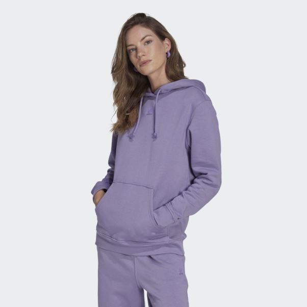 Sweat à Capuche En Molleton Adidas Adicolor Essentials Lilas