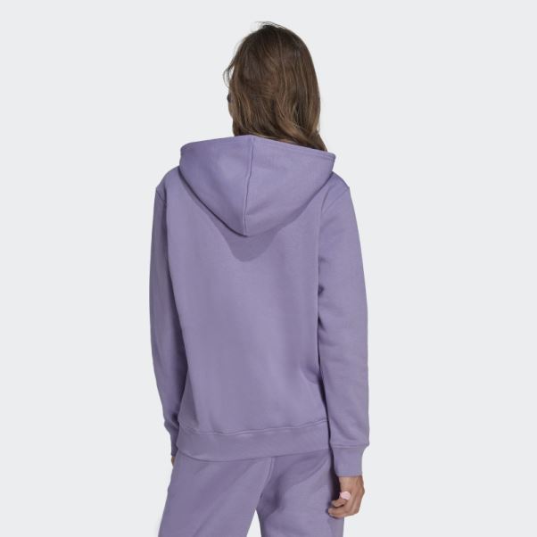 Sweat à Capuche En Molleton Adidas Adicolor Essentials Lilas