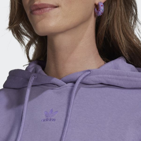 Sweat à Capuche En Molleton Adidas Adicolor Essentials Lilas