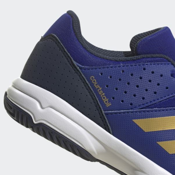 Chaussures Court Stabil Bleu Adidas