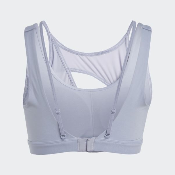 Soutien-gorge Powerimpact Luxe Medium-support Argent Violet Adidas