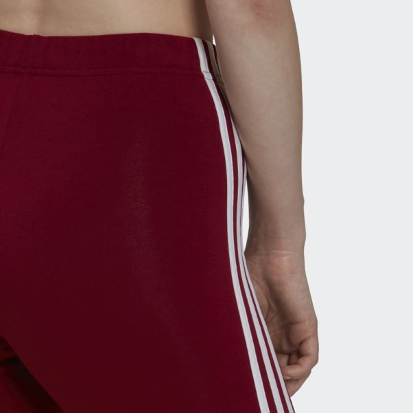 Short De Vélo Adidas Essentials Bordeaux à 3 Bandes