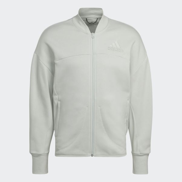 Adidas Studio Lounge Fleece Track Top Vert