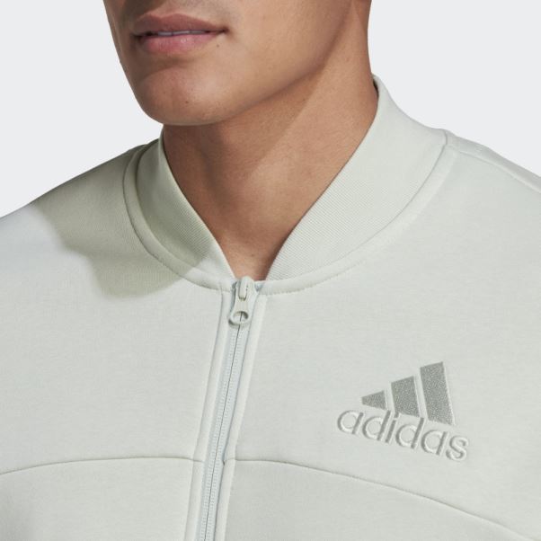 Adidas Studio Lounge Fleece Track Top Vert