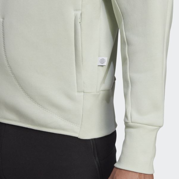 Veste De Survêtement En Polaire Studio Lounge Vert Adidas