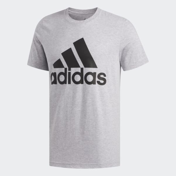 T-shirt Adidas écusson De Sport Gris Moyen
