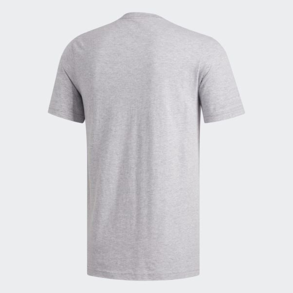 T-shirt Adidas écusson De Sport Gris Moyen