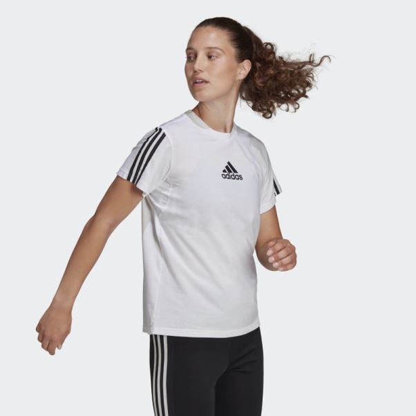Aeroready Made For Training Tee-shirt Au Toucher Coton Adidas Blanc