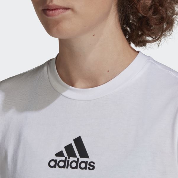 Aeroready Made For Training Tee-shirt Au Toucher Coton Adidas Blanc