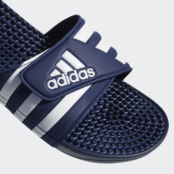 Adidas Claquettes Adissage Bleu Foncé