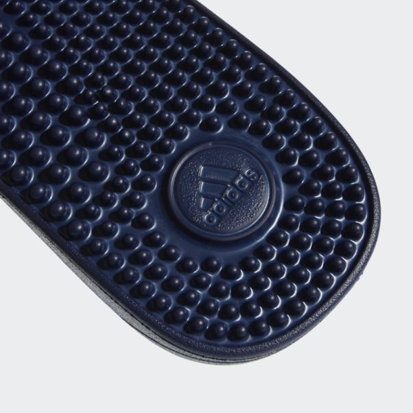 Adidas Claquettes Adissage Bleu Foncé