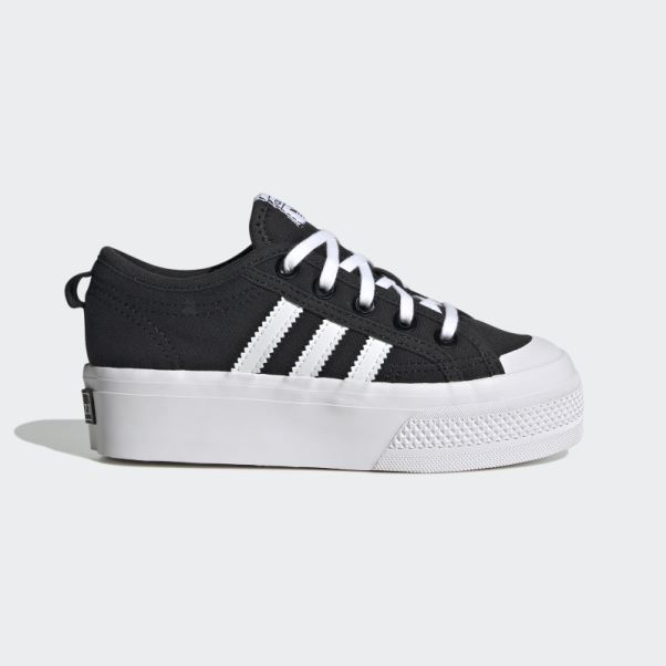 Mode Adidas Nizza Plate-forme Chaussures Blanc