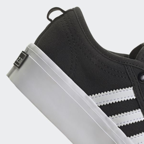 Mode Adidas Nizza Plate-forme Chaussures Blanc