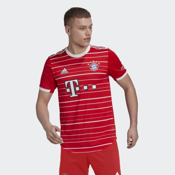Maillot Fc Bayern 22/23 Domicile Authentique Rouge Adidas