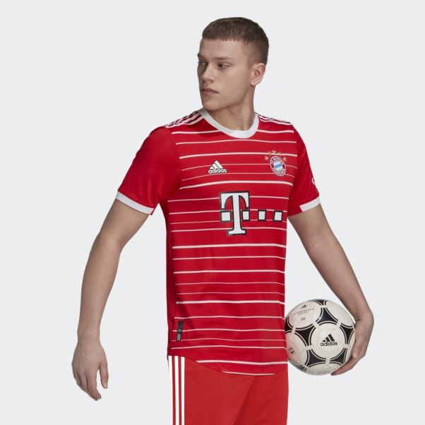 Maillot Fc Bayern 22/23 Domicile Authentique Rouge Adidas