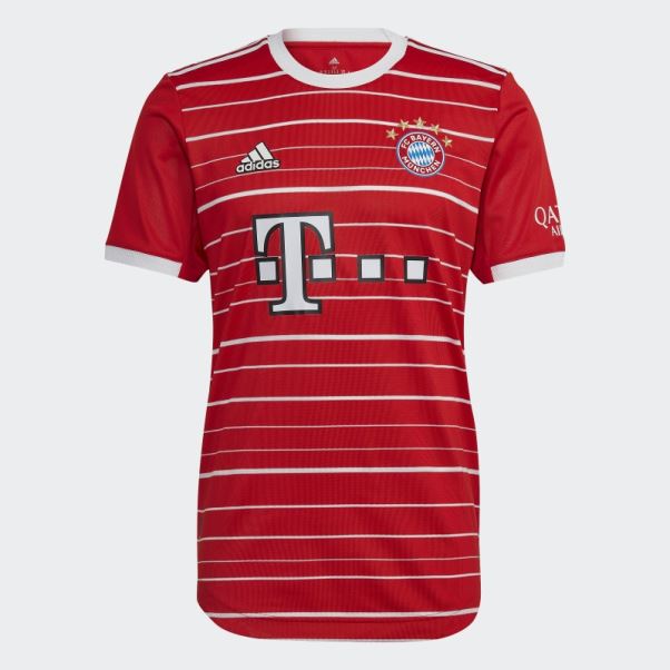 Maillot Fc Bayern 22/23 Domicile Authentique Rouge Adidas
