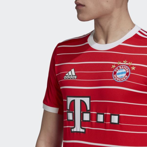 Maillot Fc Bayern 22/23 Domicile Authentique Rouge Adidas