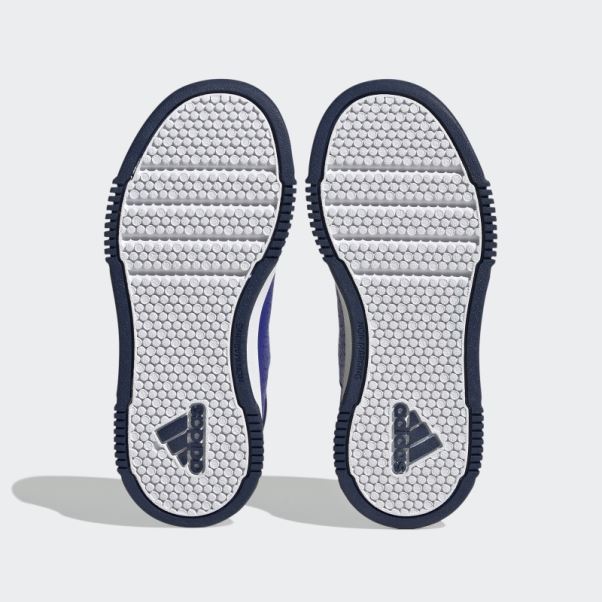 Chaussures Adidas Tensaur Crochet Et Boucle Bleu Foncé