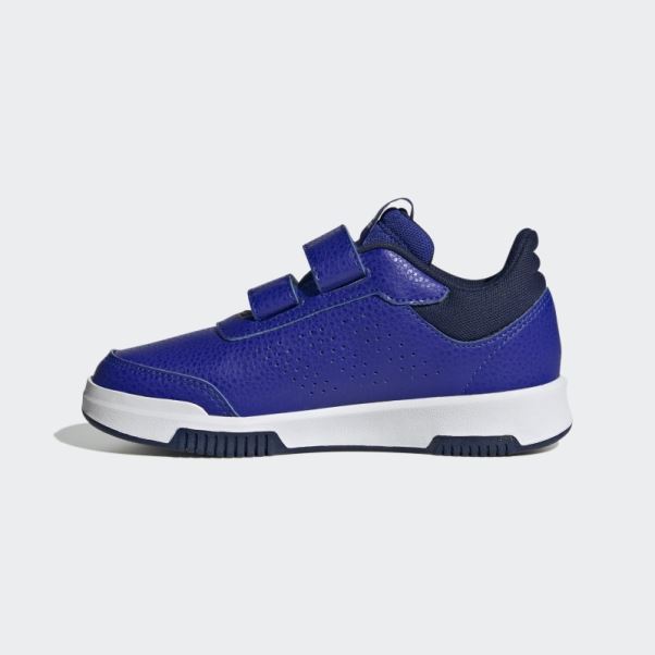 Chaussures Adidas Tensaur Crochet Et Boucle Bleu Foncé