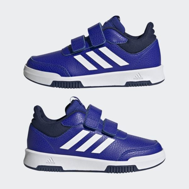 Chaussures Adidas Tensaur Crochet Et Boucle Bleu Foncé