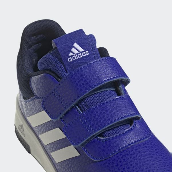 Chaussures Adidas Tensaur Crochet Et Boucle Bleu Foncé