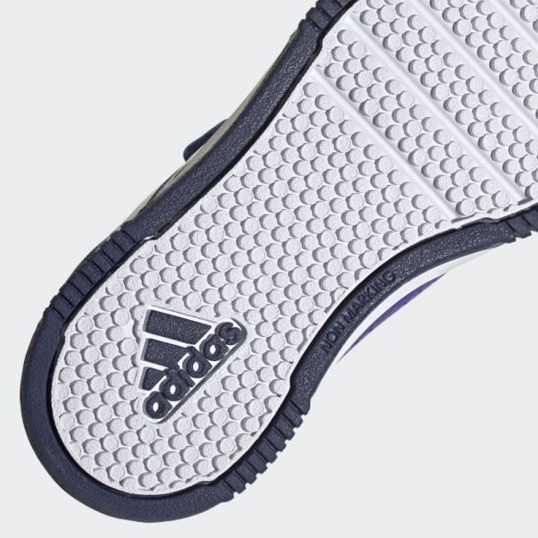 Chaussures Adidas Tensaur Crochet Et Boucle Bleu Foncé