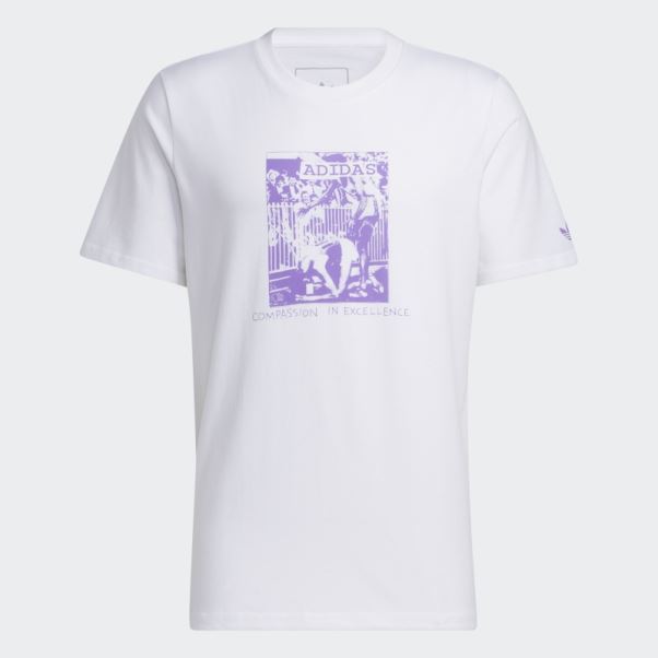 Adidas Dill Compassion T-shirt Blanc